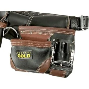 Leather Gold Cinturón de herramientas de cuero genuino_3