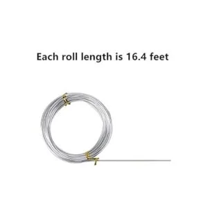 Sunmns 6 rollos de alambre de aluminio plateado alambre_3