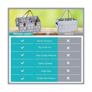 Moteph Organizador de pañales extragrande organizador de_4
