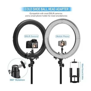 IVISII Anillo de luz con soporte y pantalla LCD multiuso_2