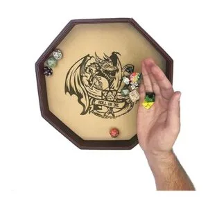 FantasydiceROLL O DIEDice Bandeja 11.5 Octagon para_4