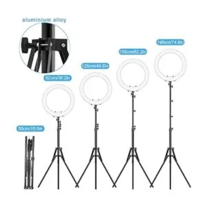 IVISII Anillo de luz con soporte y pantalla LCD multiuso_5