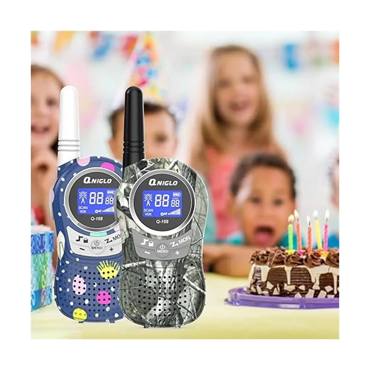 QNIGLO Walkie talkies de campamento para niños_5