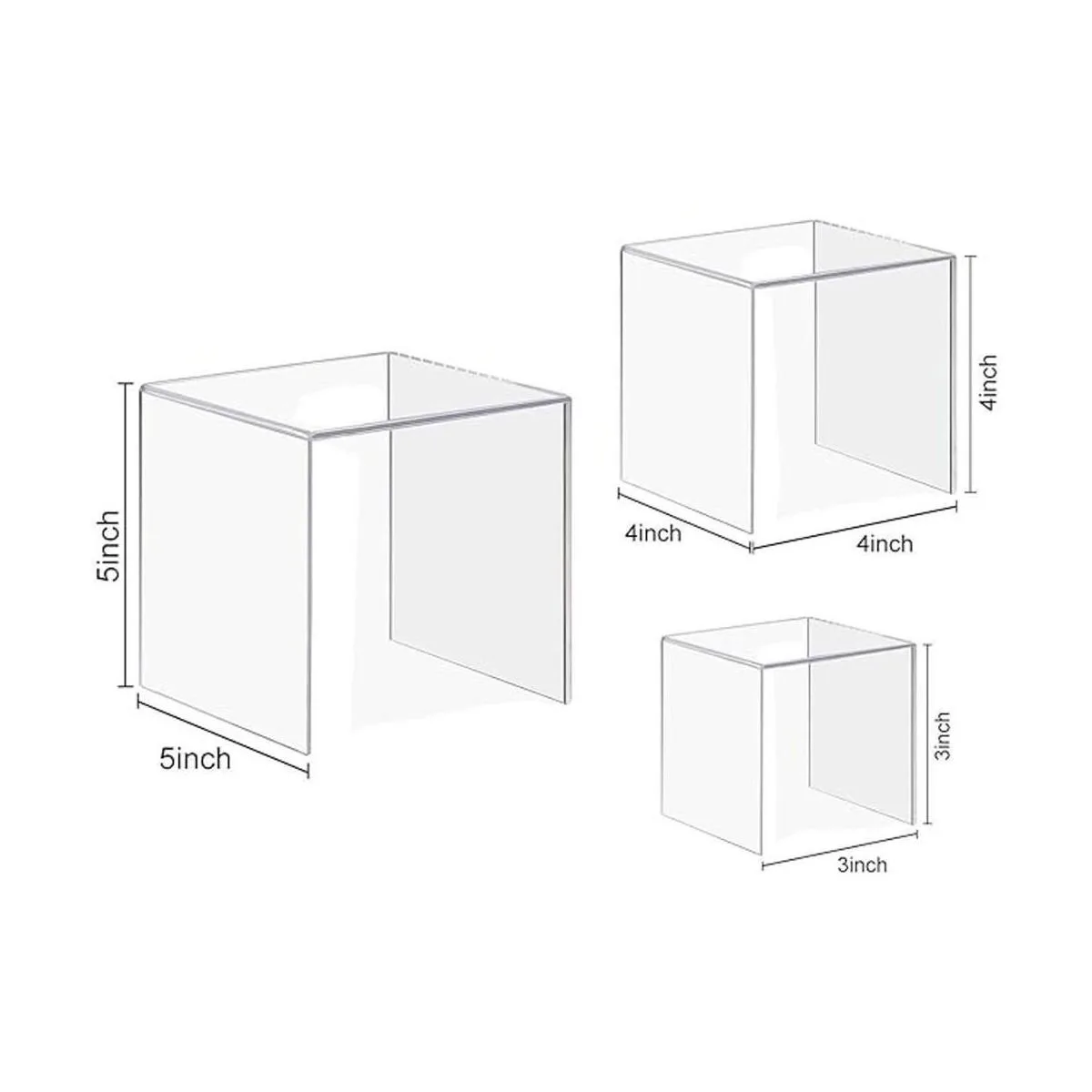 HESIN 2 Sets de soporte de exhibición de acrílico_2