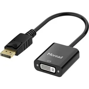 Moread DisplayPort DP a DVI puerto de pantalla chapado_1