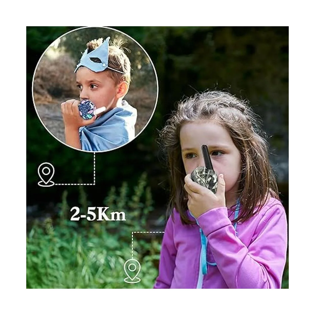 QNIGLO Walkie talkies de campamento para niños_4