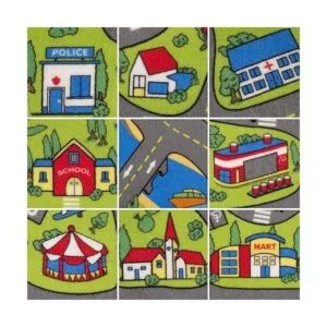 Alfombra grande para niños 32 x 52 pulgadas con respaldo_4