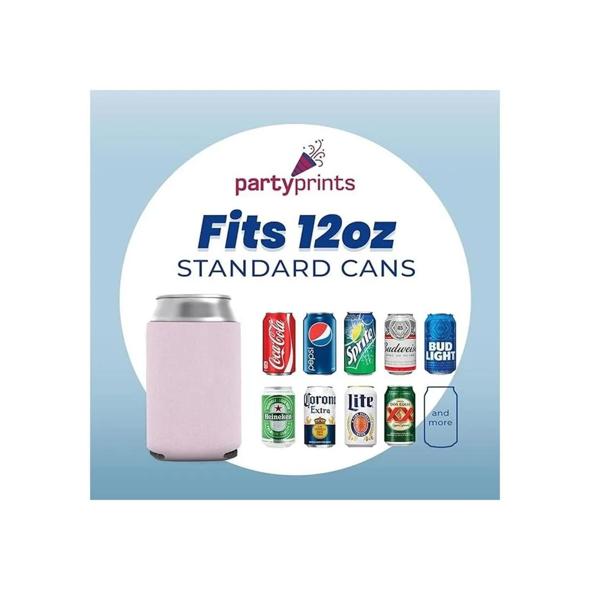 Fundas para latas en blanco Enfriadores plegables_4