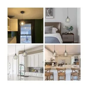 EFINEHOME 1 lámpara colgante de luz con enchufe de cable_3