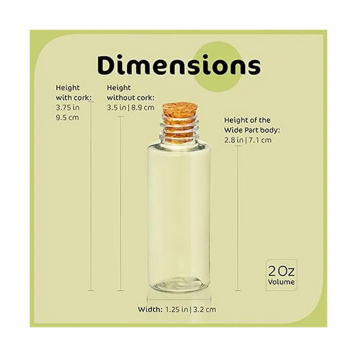 Srenta Paquete de 24 botellas de plástico transparente con_2