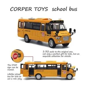 CORPER TOYS Vehículos de juguete de autobús escolar_5