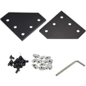 Boeray Juego de 5 conectores de perfil de aluminio con_3