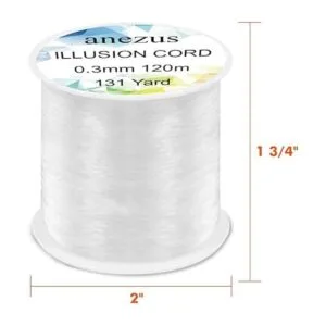 Anezus Línea de pesca de filamento de nylon claro._3