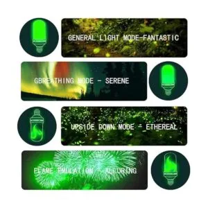 Sunlight Forest Bombilla LED con efecto llama 4 modos_3