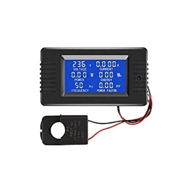 Corriente de CA Amperaje Energía Panel Medidor LCD Digital_1