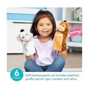 Melissa Doug Safari Buddies Marionetas de mano juego_2