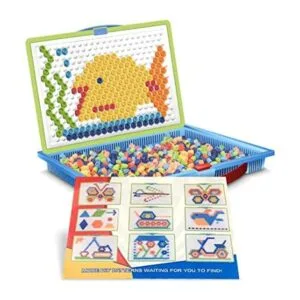 ArtCreativity Rompecabezas de clavijas de hongo para niños_1