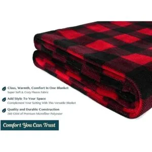 PAVILIA Manta de franela para sofá Manta de microfibra_6