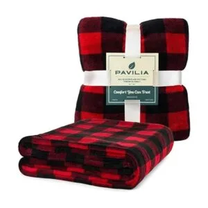 PAVILIA Manta de franela para sofá Manta de microfibra_2