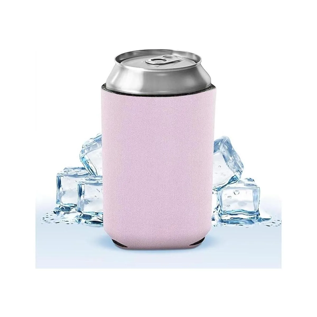 Fundas para latas en blanco Enfriadores plegables_2