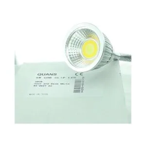 QUANS 5W 3 colores LED COB con clip de plata de 19.68_3