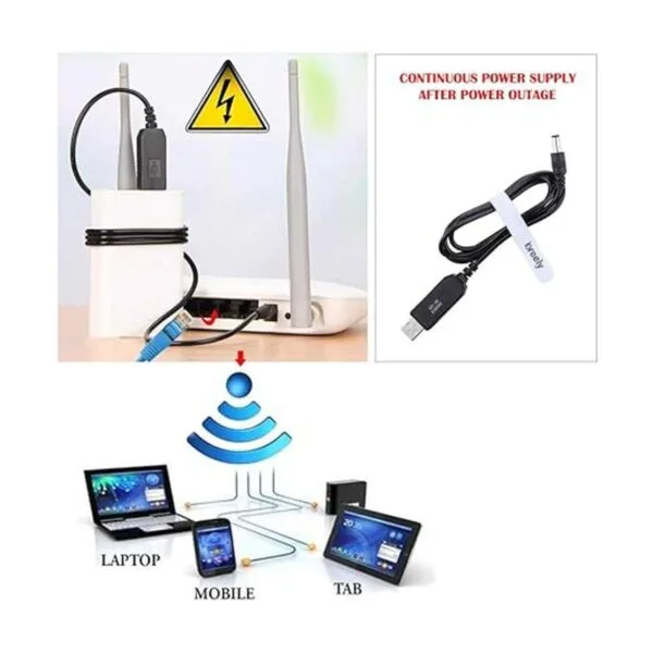 Cable convertidor de voltaje USB DC de 5 V a CC de 12 V_2