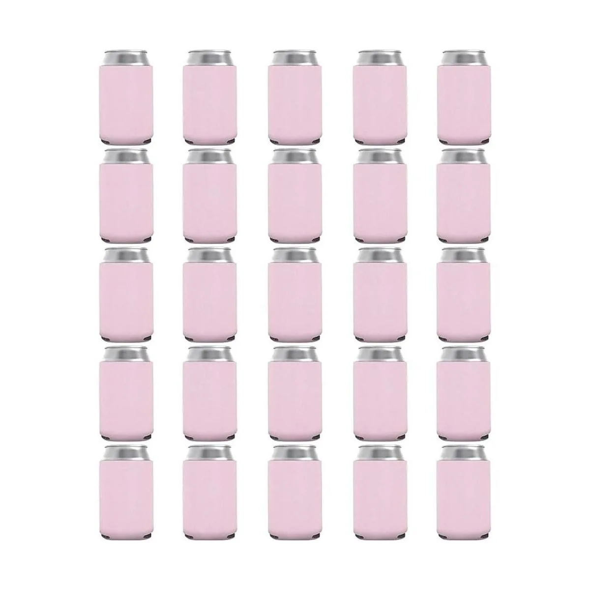 Fundas para latas en blanco Enfriadores plegables_1