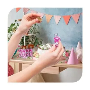 Srenta Paquete de 24 botellas de plástico transparente con_4