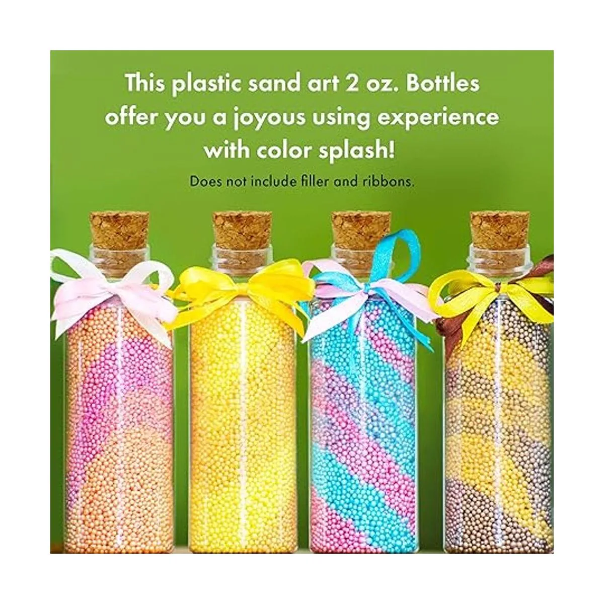 Srenta Paquete de 24 botellas de plástico transparente con_6