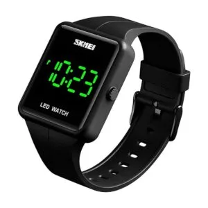 Reloj digital LED de cara grande fecha hora 3 bar_2