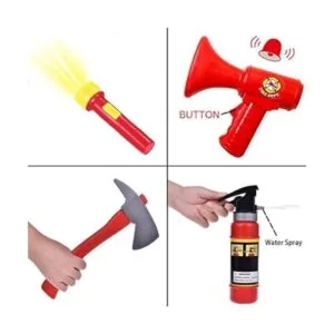 Liberty Imports Disfraz de bombero de 12 piezas para_4