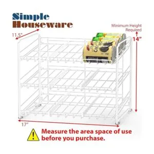 SimpleHouseware Organizador apilable para latas color_2