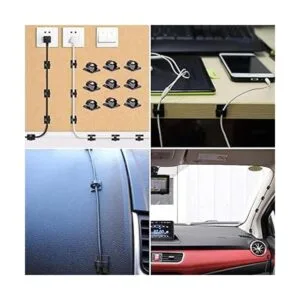 SAISN Clips adhesivos resistentes para cables paquete de_3