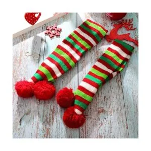 Blulu 2 unidades de Navidad mascota bufanda de punto perro_7