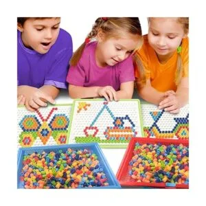 ArtCreativity Rompecabezas de clavijas de hongo para niños_5