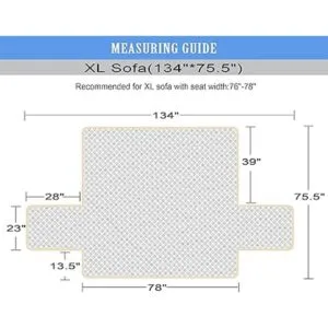 Ameritex Funda impermeable de sofá 100 antideslizante_2