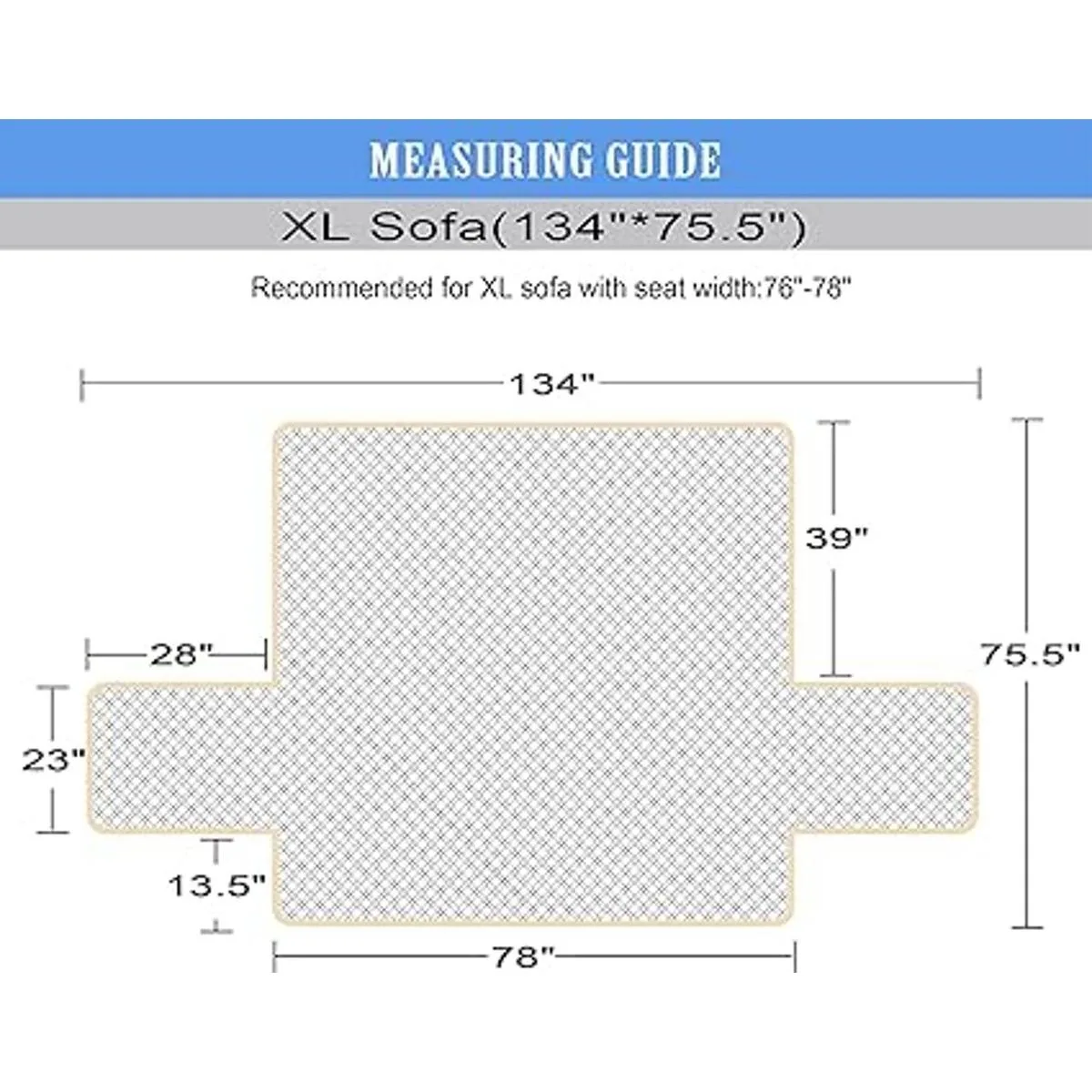 Ameritex Funda impermeable de sofá 100 antideslizante_2