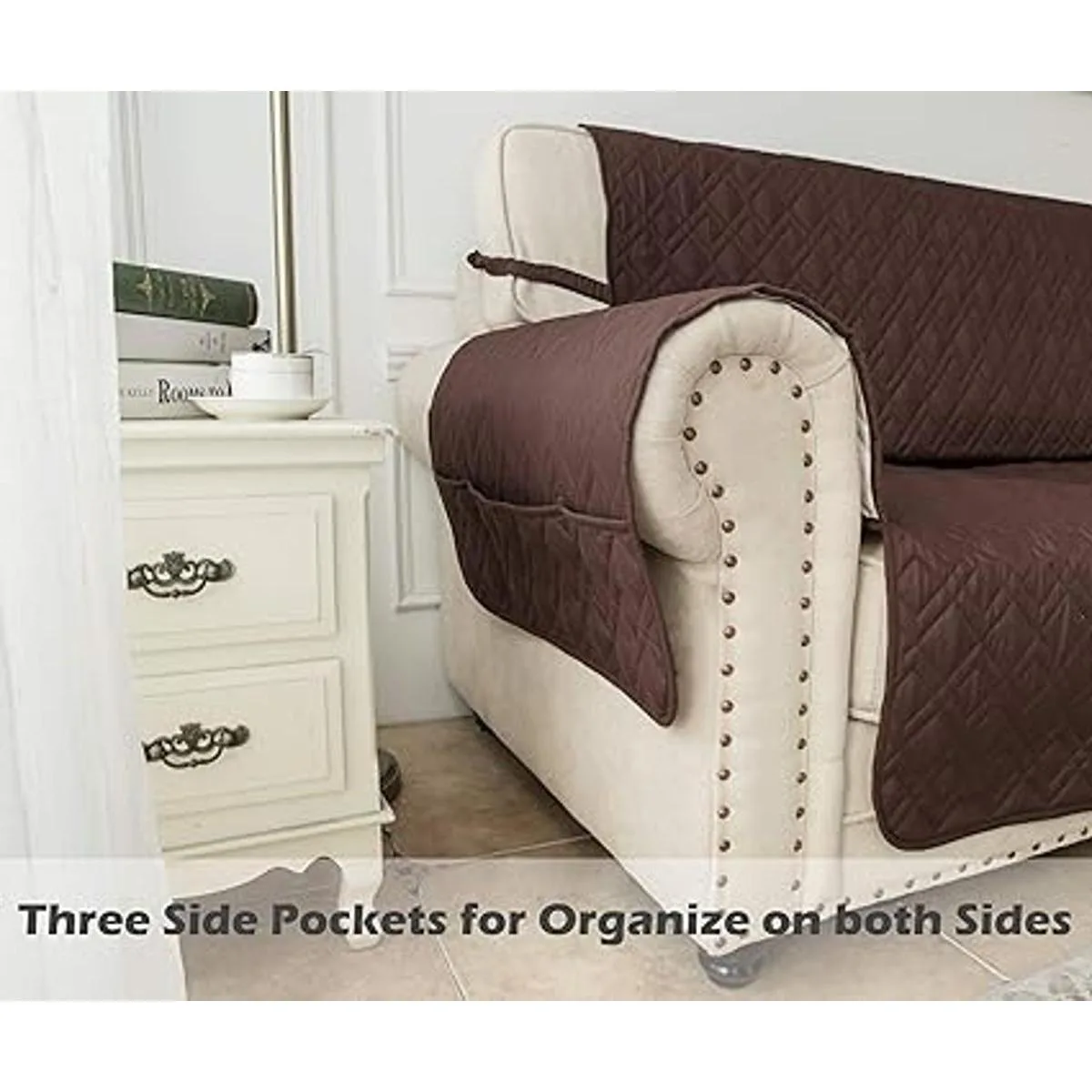 Ameritex Funda impermeable de sofá 100 antideslizante_4