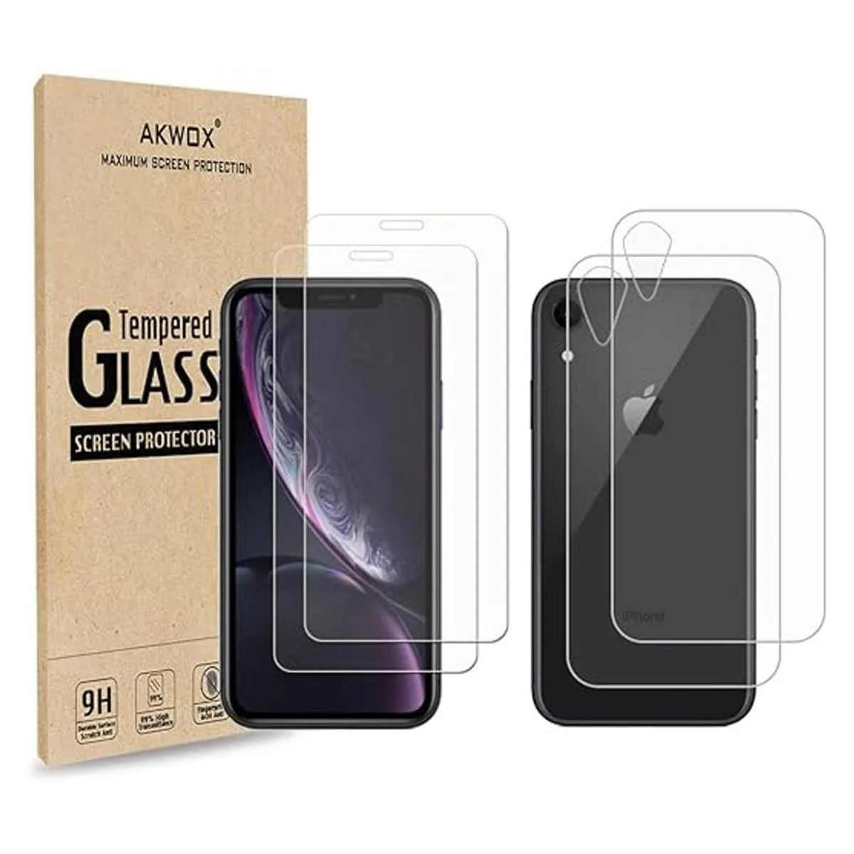 Akwox Protector de pantalla de vidrio templado 9H_1