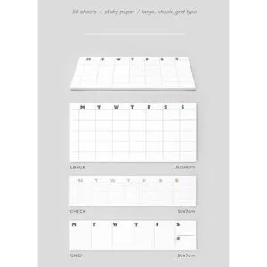 JStory Agenda adhesiva de papel para notas y columnas_3