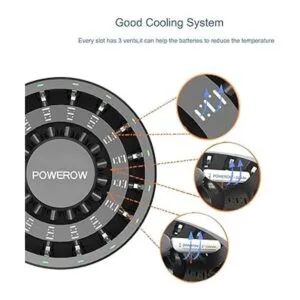PowerOWL 16 Bay AA AAA cargador de batería actualizado_5
