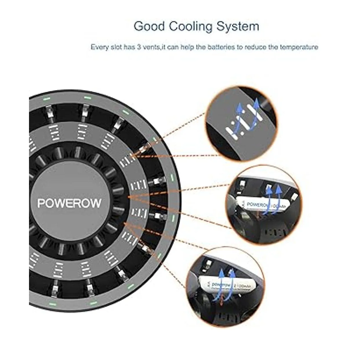 PowerOWL 16 Bay AA AAA cargador de batería actualizado_5