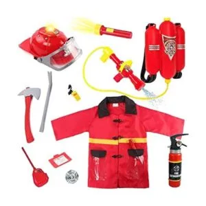 Liberty Imports Disfraz de bombero de 12 piezas para_1