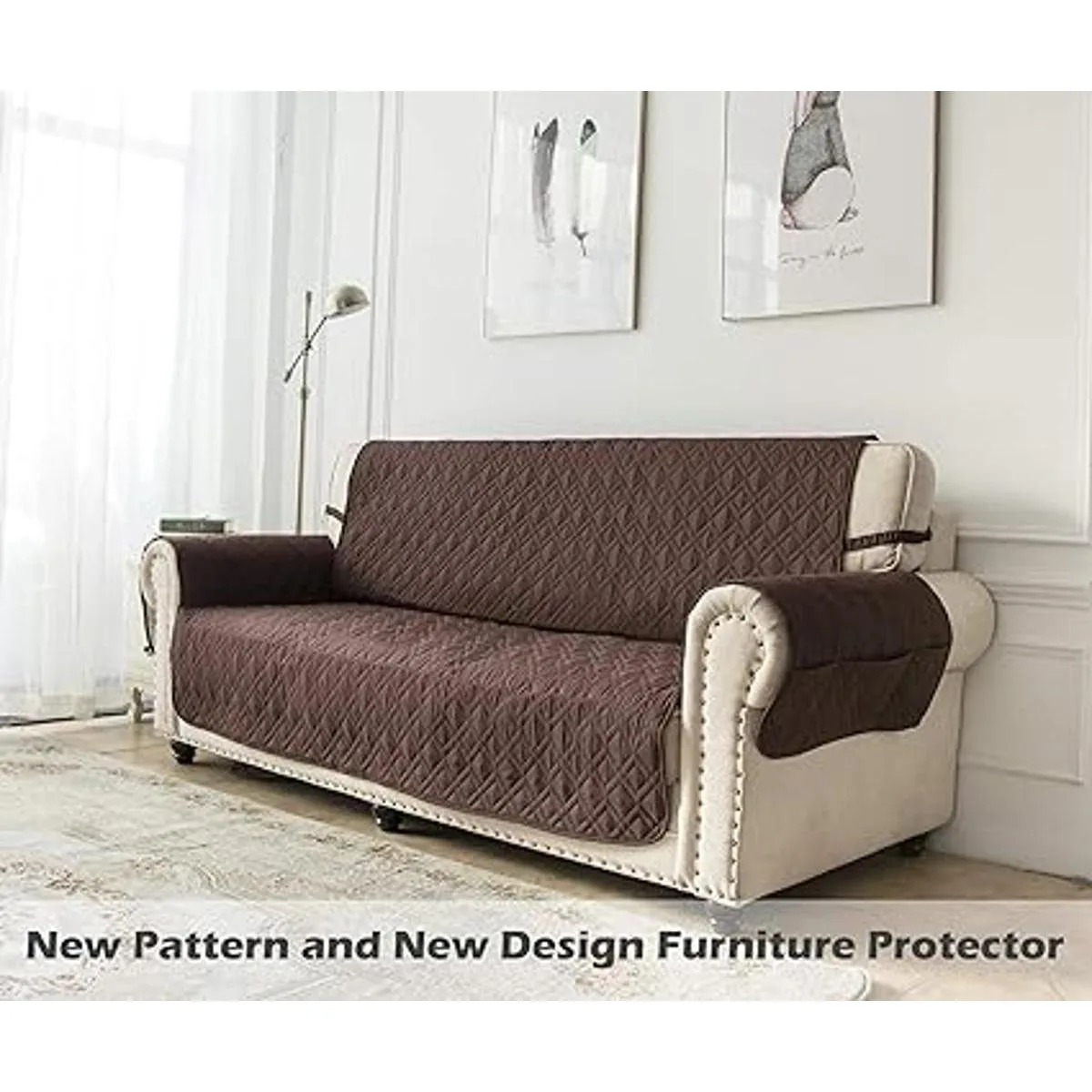 Ameritex Funda impermeable de sofá 100 antideslizante_7