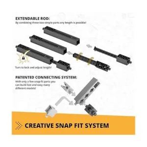 Engino JCB Toys Grúa alta motorizada 3 en uno Construye_3