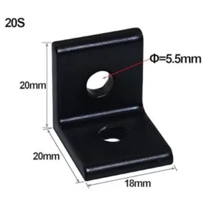 Boeray Kit de soporte de esquina interior con 2 agujeros_2