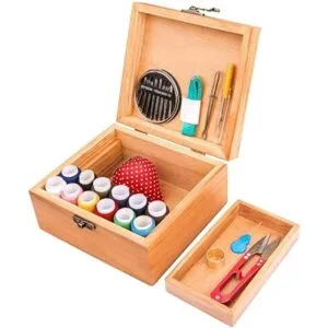 Kit de costura caja de kit de costura de madera para_4