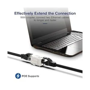 Cat6A RJ45 acoplador en línea Keystone Jack patente ETL_2