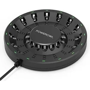 PowerOWL 16 Bay AA AAA cargador de batería actualizado_1