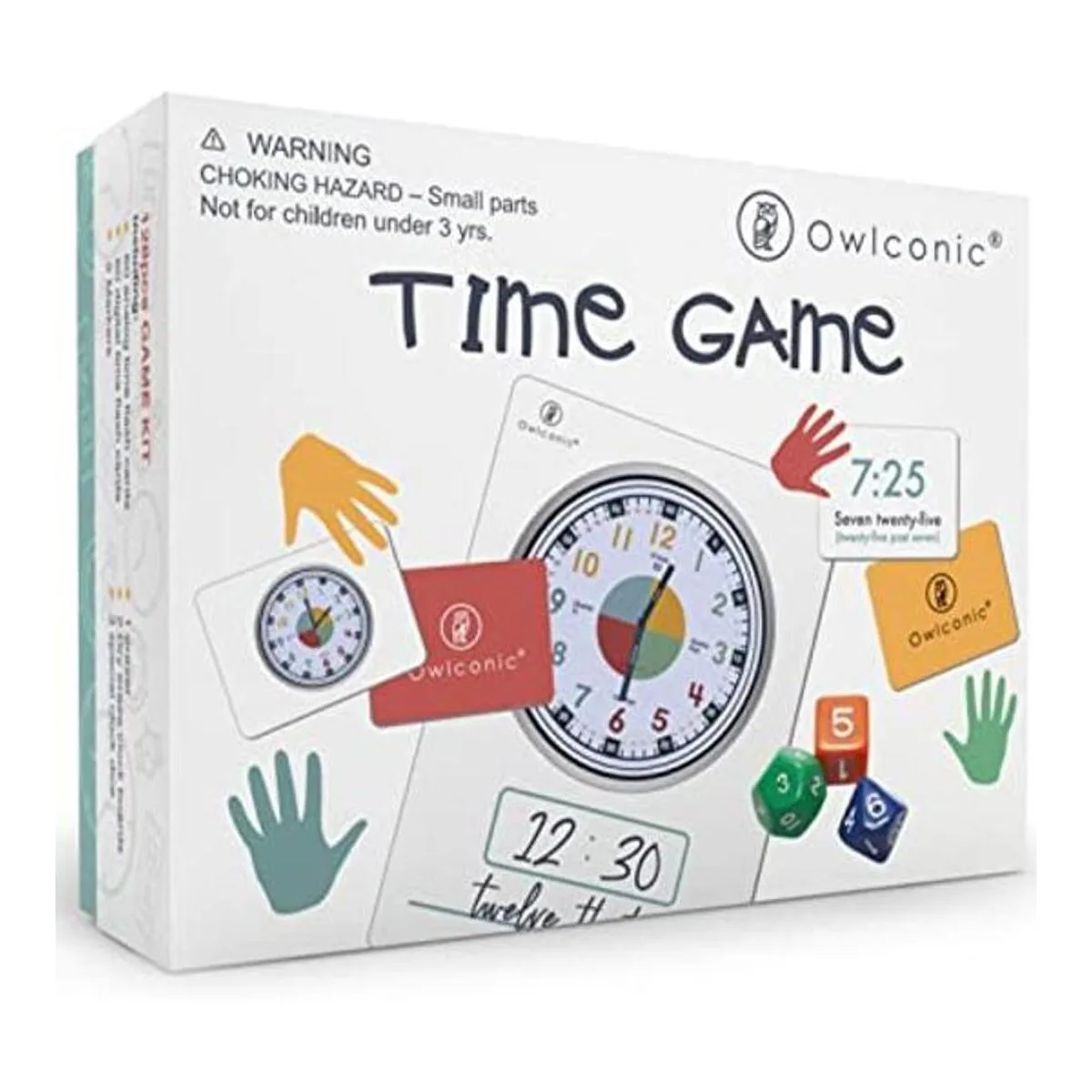 OWLCONIC Learning Time Game Un gran 128 piezas de ayuda_1